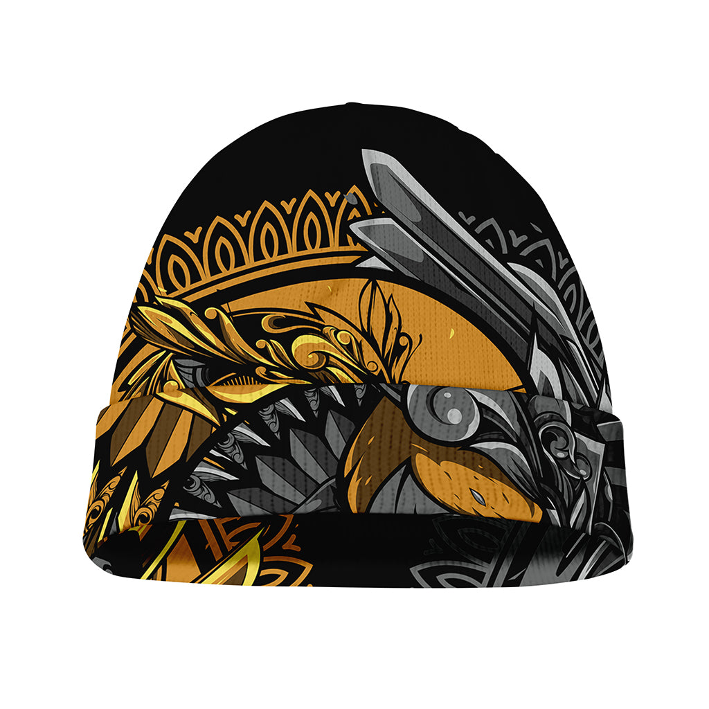 Yin Yang Owl Print Beanie