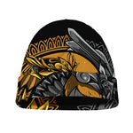 Yin Yang Owl Print Beanie