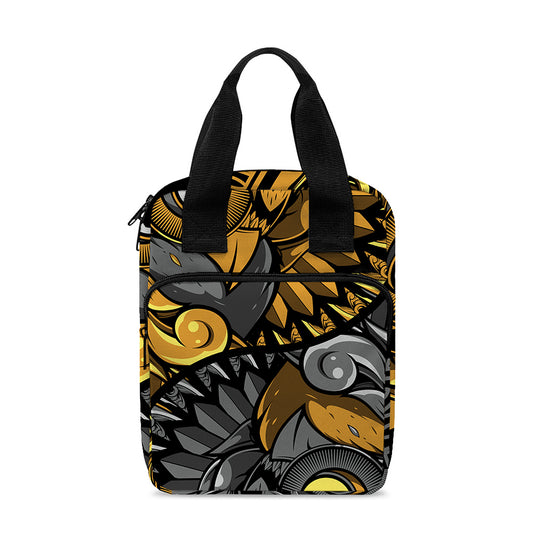 Yin Yang Owl Print Bible Tote Bag