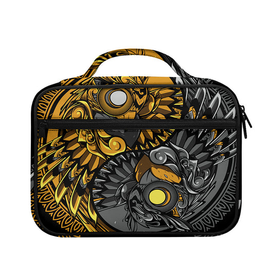 Yin Yang Owl Print Briefcase Bible Bag