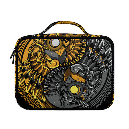 Yin Yang Owl Print Briefcase Bible Bag
