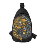 Yin Yang Owl Print Chest Bag