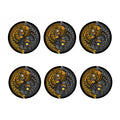 Yin Yang Owl Print Coaster Set