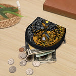 Yin Yang Owl Print Coin Purse