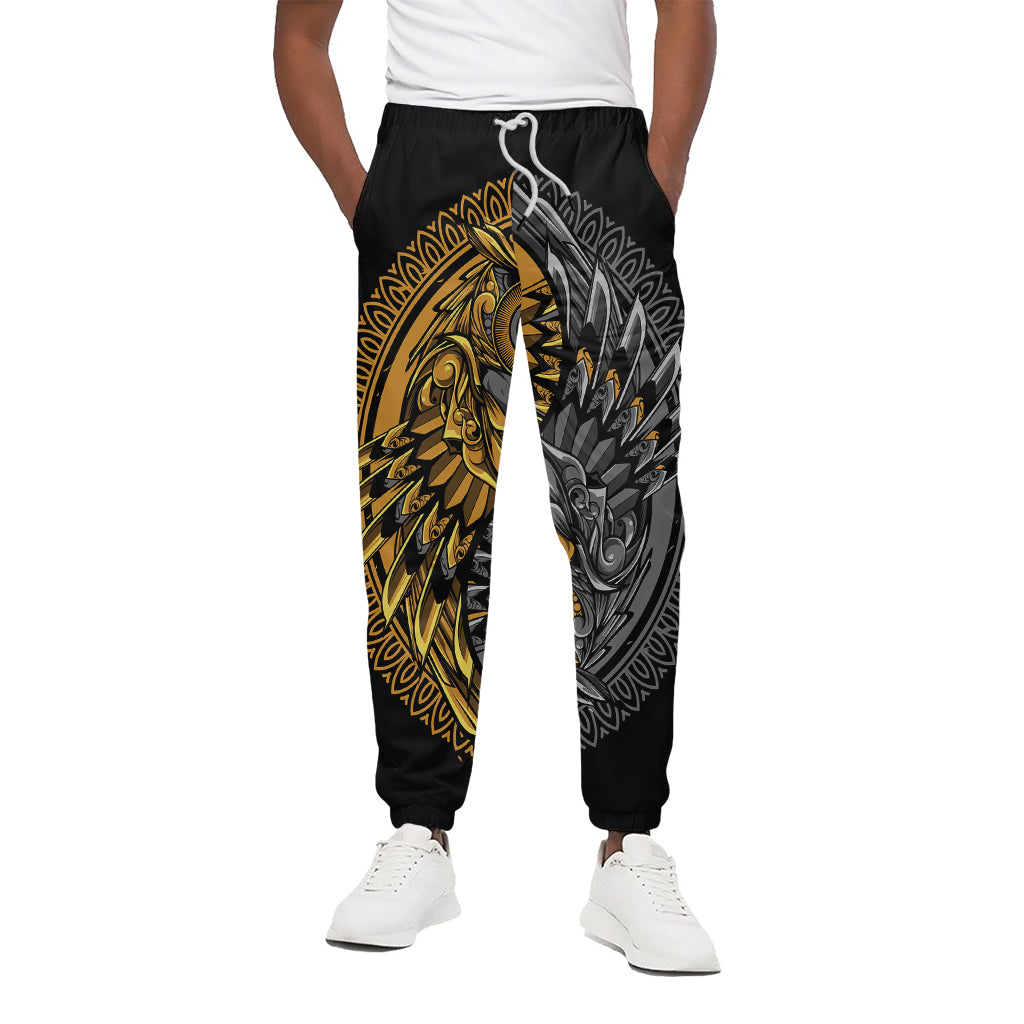 Yin Yang Owl Print Cotton Pants