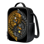 Yin Yang Owl Print Crossbody Lunch Bag