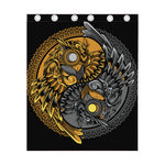 Yin Yang Owl Print Curtain