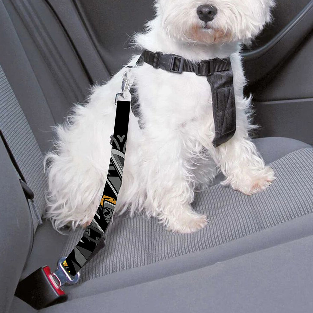 Yin Yang Owl Print Dog Seat Belt
