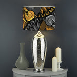 Yin Yang Owl Print Drum Lamp Shade