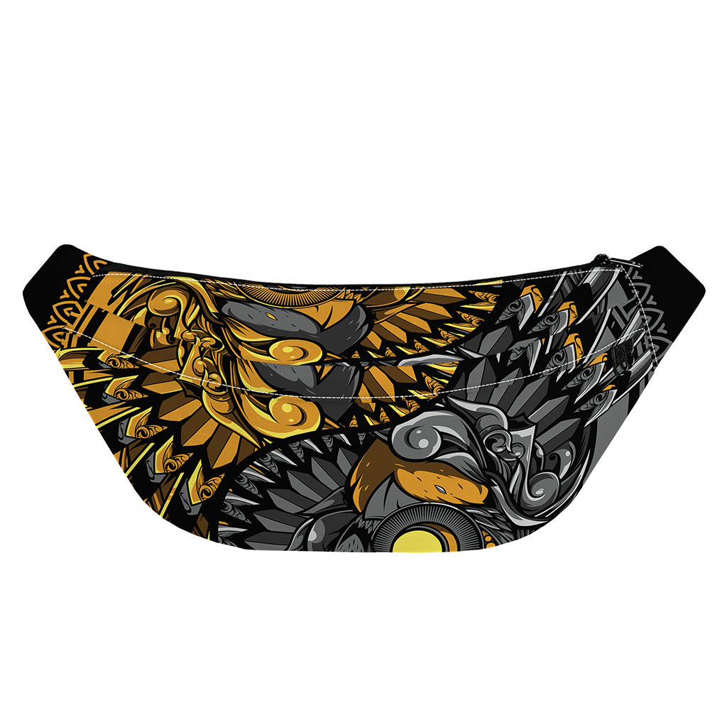 Yin Yang Owl Print Fanny Pack