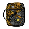 Yin Yang Owl Print Front Pocket Bible Bag