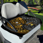 Yin Yang Owl Print Golf Cart Seat Cover