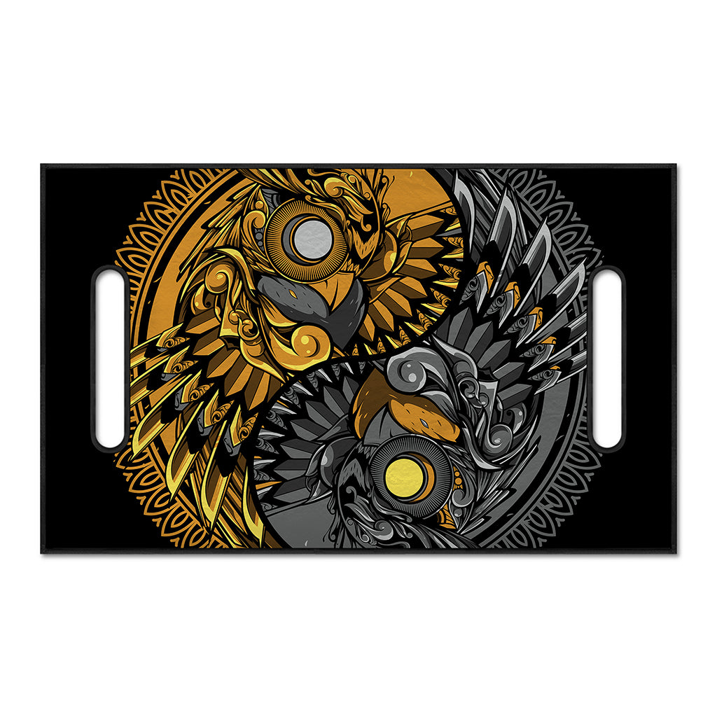 Yin Yang Owl Print Golf Cart Seat Cover