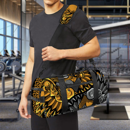 Yin Yang Owl Print Gym Bag