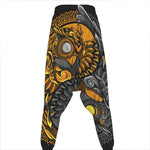 Yin Yang Owl Print Hammer Pants
