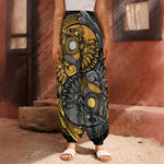 Yin Yang Owl Print Harem Pants