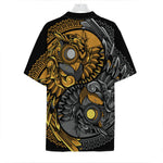 Yin Yang Owl Print Hawaiian Shirt