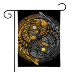 Yin Yang Owl Print House Flag
