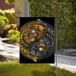 Yin Yang Owl Print House Flag