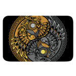 Yin Yang Owl Print Indoor Door Mat