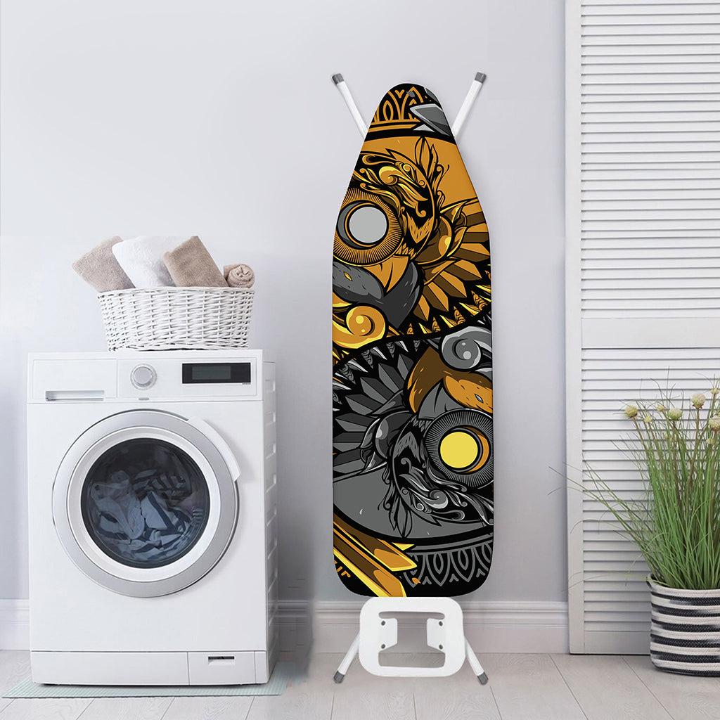 Yin Yang Owl Print Ironing Board Cover