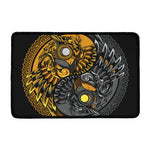 Yin Yang Owl Print Kitchen Mat