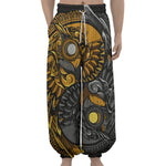 Yin Yang Owl Print Lantern Pants