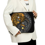 Yin Yang Owl Print Laptop Sleeve