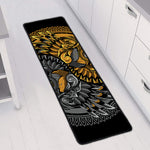 Yin Yang Owl Print Long Kitchen Mat