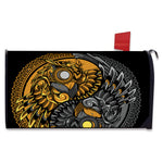 Yin Yang Owl Print Mailbox Cover