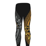 Yin Yang Owl Print Men's leggings