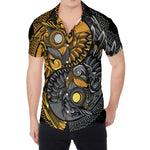 Yin Yang Owl Print Men's Shirt