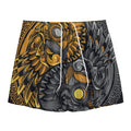 Yin Yang Owl Print Mesh Shorts