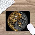 Yin Yang Owl Print Mouse Pad