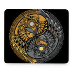 Yin Yang Owl Print Mouse Pad