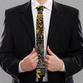 Yin Yang Owl Print Necktie