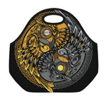 Yin Yang Owl Print Neoprene Lunch Bag