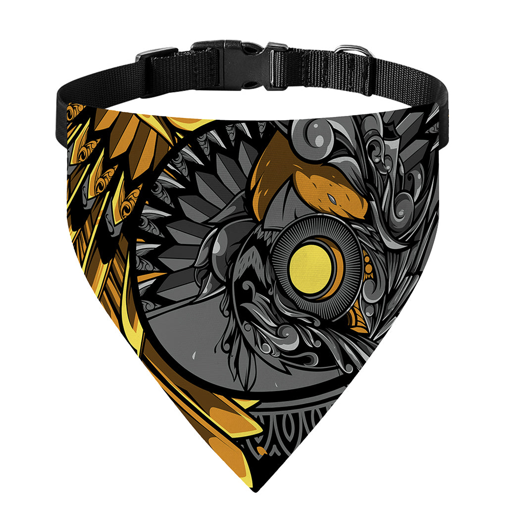 Yin Yang Owl Print Over The Collar Dog Bandana