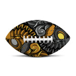 Yin Yang Owl Print Rugby Ball
