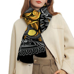 Yin Yang Owl Print Scarf