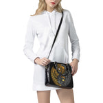 Yin Yang Owl Print Shoulder Handbag
