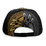 Yin Yang Owl Print Snapback Cap