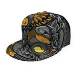 Yin Yang Owl Print Snapback Cap