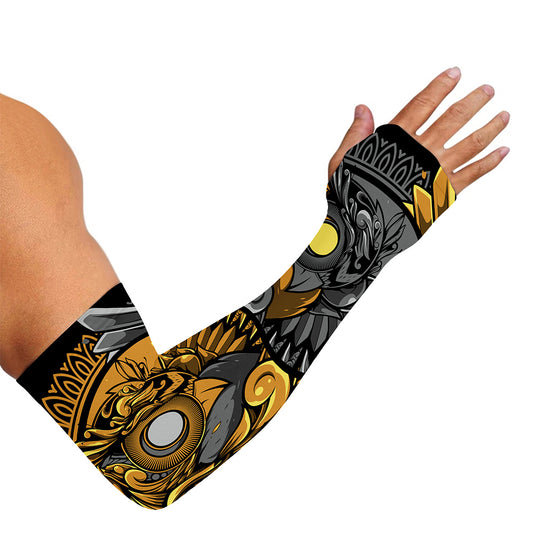 Yin Yang Owl Print Sun Protection Arm Sleeves
