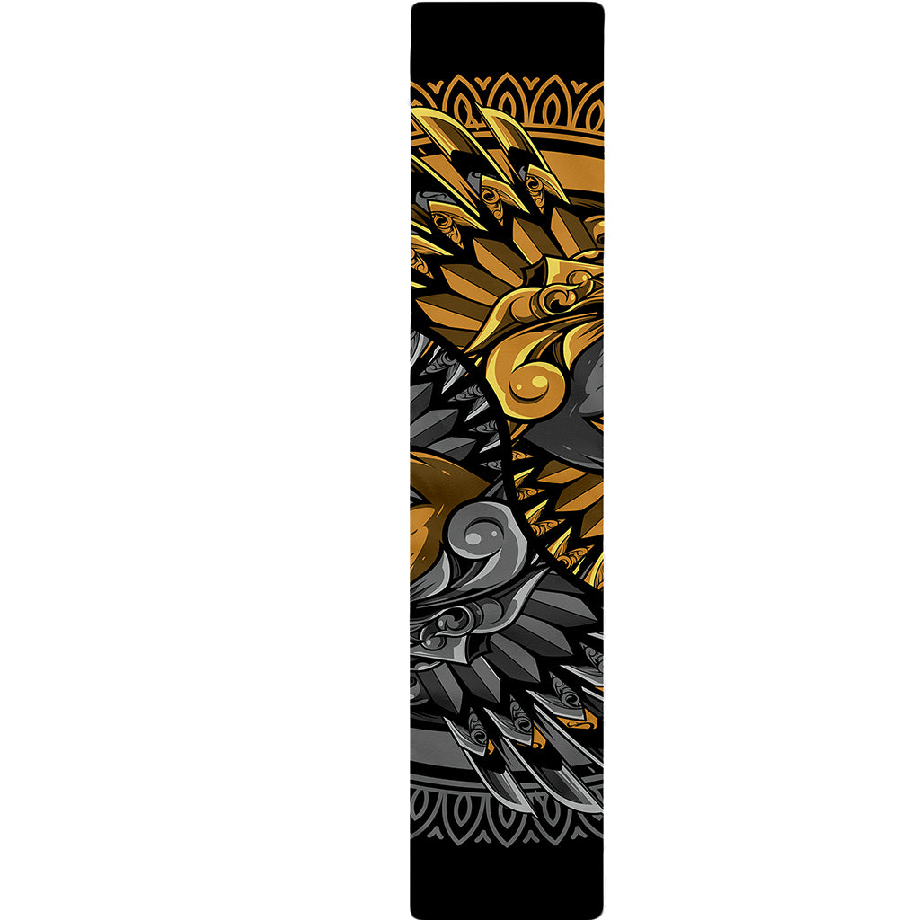 Yin Yang Owl Print Table Runner