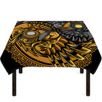 Yin Yang Owl Print Tablecloth