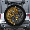 Yin Yang Owl Print Tire Cover