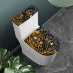 Yin Yang Owl Print Toilet Lid And Tank Cover Set