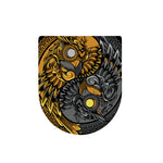 Yin Yang Owl Print Toilet Lid Cover