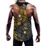 Yin Yang Owl Print Training Tank Top